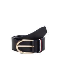 TOMMY HILFIGER CORPORATE Cintur&oacute;n de cuero espacio azul - Cinturones - 1