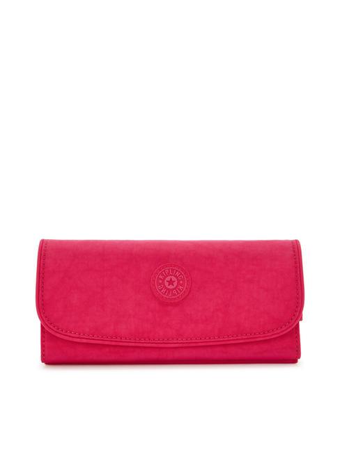 KIPLING MONEY LAND Cartera grande confeti rosa - Carteras Mujer