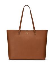RALPH LAUREN KARLY  Bolso tote grande de piel lauren tan2 - Bolsos Mujer - 1