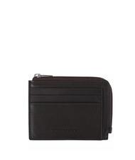 PIQUADRO TAG Tarjetero con cremallera MORO - Carteras Hombre - 1