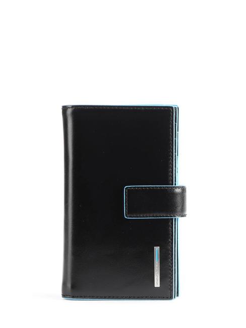 PIQUADRO Cartera Línea BLUE SQUARE, en piel. negro - Carteras Mujer