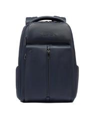 PIQUADRO HEDLEY Mochila de cuero para port&aacute;til de 14" azul - Mochilas para port&aacute;til - 1