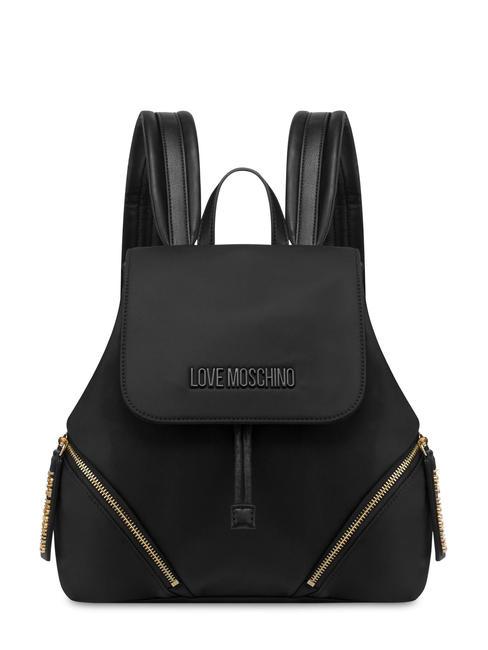 LOVE MOSCHINO EASY GO Mochila de nailon negro - Bolsos Mujer