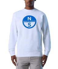 NORTH SAILS BASIC Sudadera de cuello redondo con logo estampado blanco - Sudaderas - 1