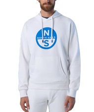 NORTH SAILS BASIC Sudadera con capucha y logo estampado blanco - Sudaderas - 1