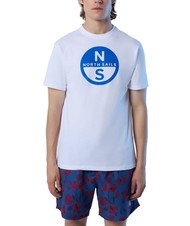 NORTH SAILS BASIC Camiseta de algodón con logo estampado blanco - camiseta - 1
