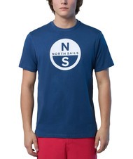 NORTH SAILS BASIC Camiseta de algodón con logo estampado Denim oscuro - camiseta - 1