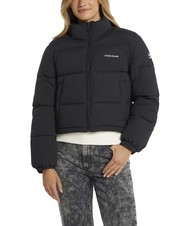 GUESS JEANS CROPPED PUFFER Chaqueta acolchada jetbla - Chaquetas de plumas de mujer - 1