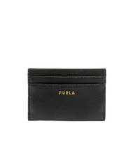 FURLA GARDENIA Tarjetero de piel con estampado Andrómeda - Carteras Mujer