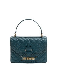 LOVE MOSCHINO QUILTED Bolso malet&iacute;n con bandolera esmeralda - Bolsos Mujer - 1