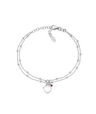 AMEN AMORE Pulsera de plata con dije de corazón - Pulseras