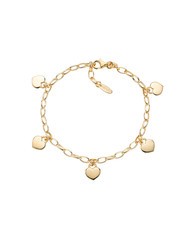 AMEN AMORE Pulsera de plata con corazoncitos. - Pulseras