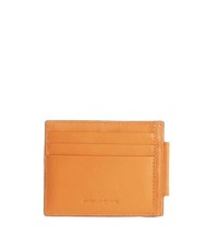 PIQUADRO URBAN Tarjetero de piel con cremallera NARANJA - Carteras Hombre - 1
