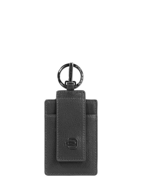 PIQUADRO CARL Llavero de cuero negro - Llaveros