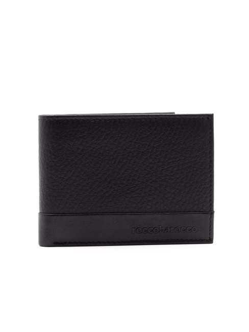 ROCCOBAROCCO ROBERT Cartera de piel con solapa negro - Carteras Hombre