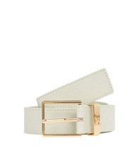 TOMMY HILFIGER TH SQUARE MONOGRAM cinturón de cuero - Cinturones