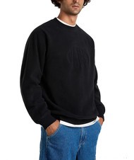 VANS CARLO LOOSE Sudadera polar con cuello redondo negro - camiseta - 1