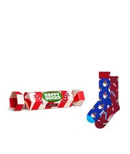 HAPPY SOCKS HOLIDAY STRIPED CRACKER Set de regalo de 2 pares de calcetines. - Calcetines de hombre