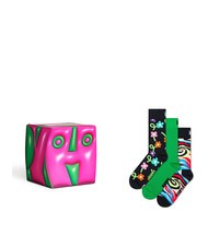 HAPPY SOCKS HYPER CUBE Set de regalo de 3 pares de calcetines. - Calcetines de mujer