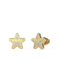 GUESS STUDS PARTY Pendientes estrella con cristales - Pendientes
