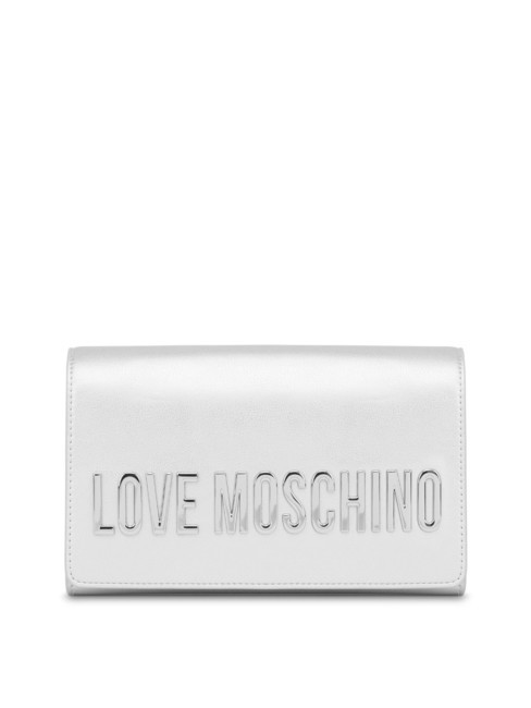 LOVE MOSCHINO BOLD LOVE Bolso de mano con bandolera de cadena plata - Bolsos Mujer