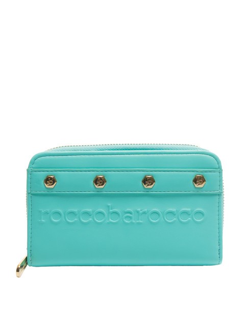 ROCCOBAROCCO BRIGITTE Monedero grande con solapa celestial - Carteras Mujer