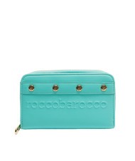ROCCOBAROCCO BRIGITTE Monedero grande con solapa celestial - Carteras Mujer - 1