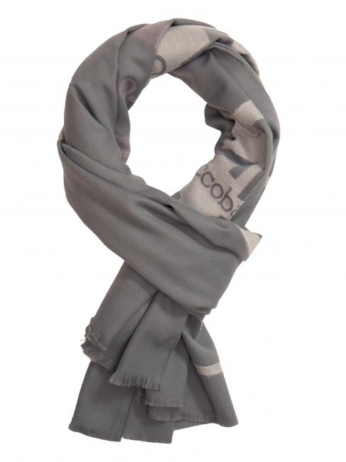 ROCCOBAROCCO RB Bufanda con logo por toda la prenda gris oscuro - Bufandas