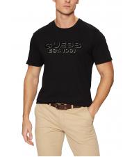 GUESS SS BSC VELVET LOGO  Camiseta de algodón jetbla - camiseta - 1