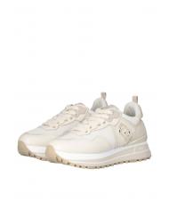 LIUJO MAXI WONDER 01 Zapatillas con plataforma en piel y malla. Marfil - Zapatos Mujer - 1