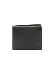 ROCCOBAROCCO PLAIN Cartera de piel con solapa negro - Carteras Hombre - 1