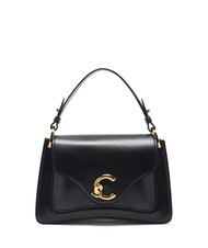 COCCINELLE C-ME CALF COCKER Bolso peque&ntilde;o de piel con bandolera negro - Bolsos Mujer - 1