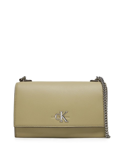 CALVIN KLEIN MINIMAL MONOGRAM  Mini bolso de hombro/bandolera vajilla - Bolsos Mujer