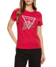GUESS SS CN TRIANGLE LOVE Camiseta de algodón - camiseta