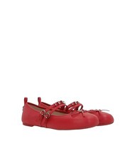 PINKO GIOIA Bailarinas de piel con dos correas. rojo - Zapatos Mujer - 1