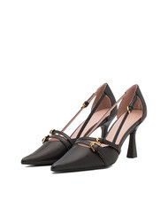 COCCINELLE FERNANDA Sal&oacute;n de piel con correas negro - Zapatos Mujer - 1