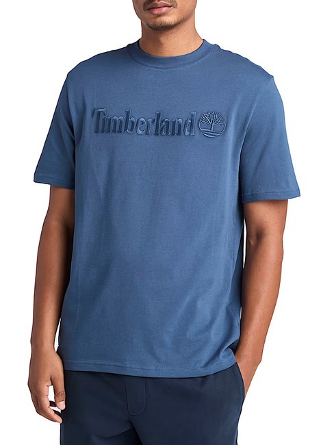 TIMBERLAND EMBROIDERY TONAL Camiseta de algodón Denim oscuro - camiseta