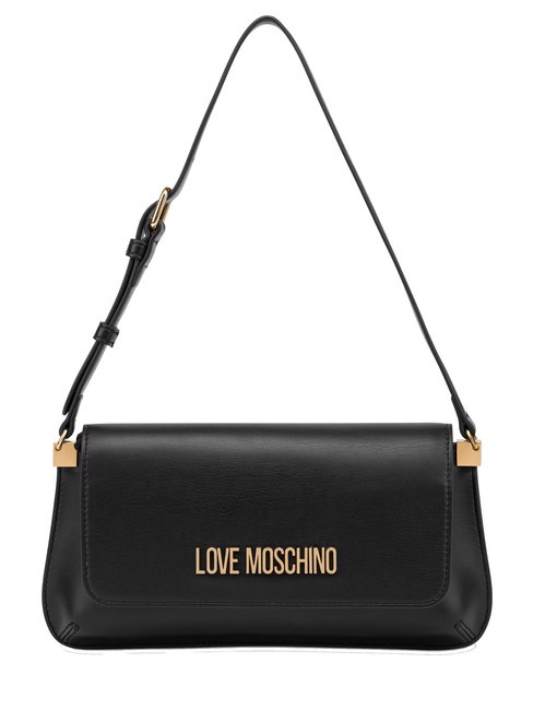 LOVE MOSCHINO LOGO LETTERING Bolso de hombro negro - Bolsos Mujer