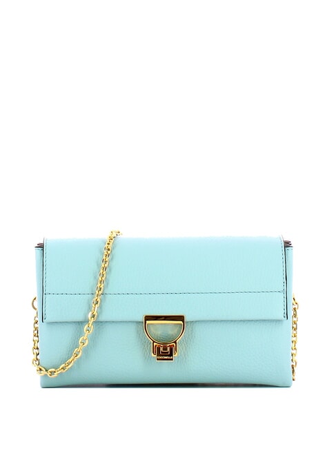 COCCINELLE ARLETTIS  Mini bolso bandolera, en piel. acuarela azul - Bolsos Mujer