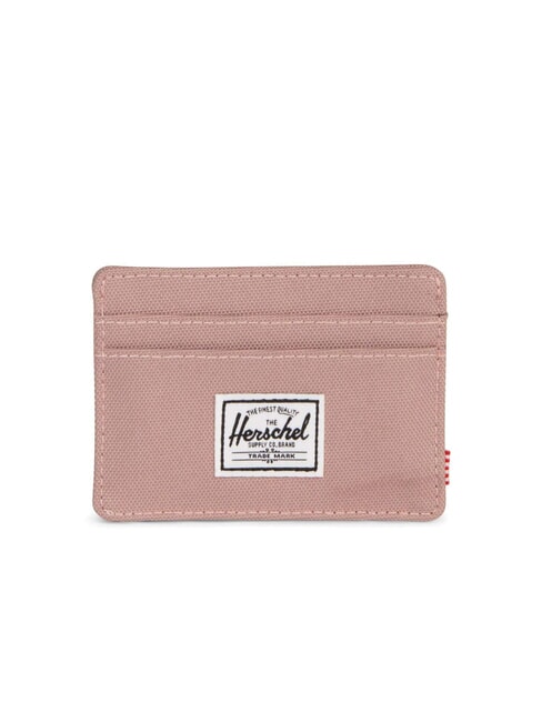 HERSCHEL CHARLIE RFID Tarjetero plano ASH ROSE - Carteras Hombre