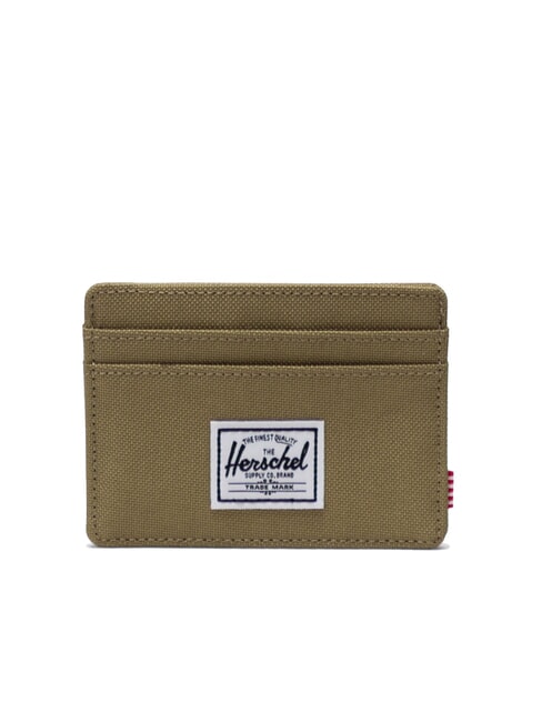 HERSCHEL CHARLIE RFID Tarjetero plano hierba seca - Carteras Hombre