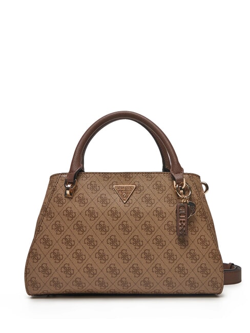 GUESS NOELLE Bolso de mano con bandolera logotipo de café con leche / marrón - Bolsos Mujer