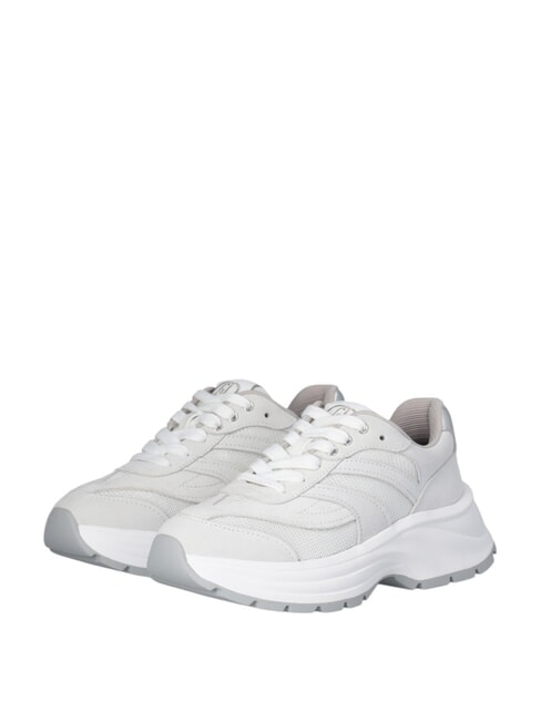 LIUJO EVA 03 Deportivas de ante y malla brillante blanquecino/blanco - Zapatos Mujer