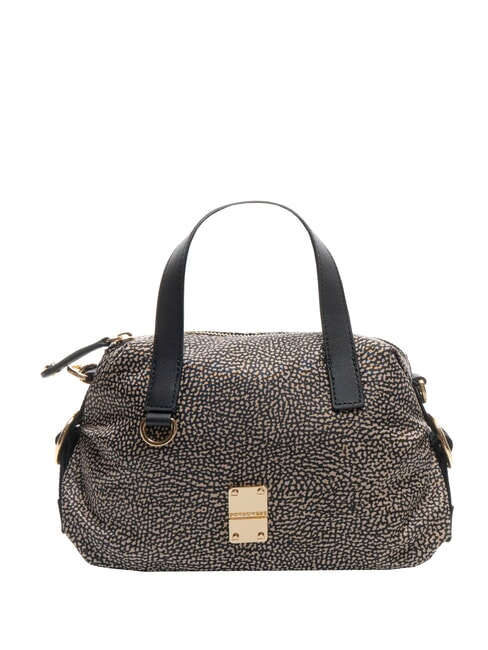 BORBONESE TEAPOT Bolso baúl con bandolera OP / NATURAL / NEGRO - Bolsos Mujer