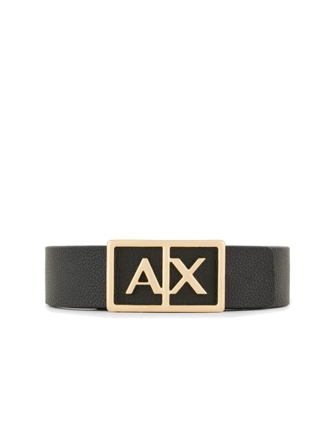 ARMANI EXCHANGE A|X BUCKLE Cinturón con maxilogotipo negro Negro - Cinturones