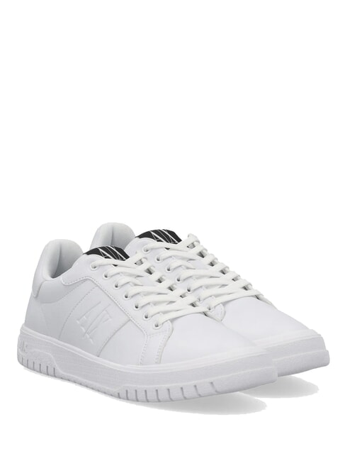 ARMANI EXCHANGE A|X Zapatillas con logo lateral blanco brillante - Zapatos Hombre