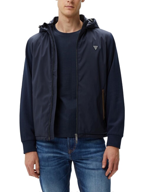 GUESS KNITTED chaqueta con capucha smartblue - Chaquetas de hombre