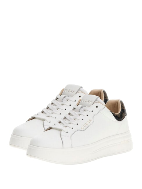 GUESS WINNIE Zapatillas Blanco / marrón - Zapatos Mujer