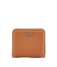 GUESS NASTRA Cartera peque&ntilde;a con cremallera bolso shopper Albury caramelo - Carteras Mujer - 1