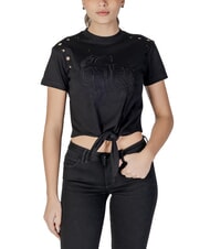 GUESS CN SS EYELET Camiseta con nudo y bordado. jetbla - camiseta - 1
